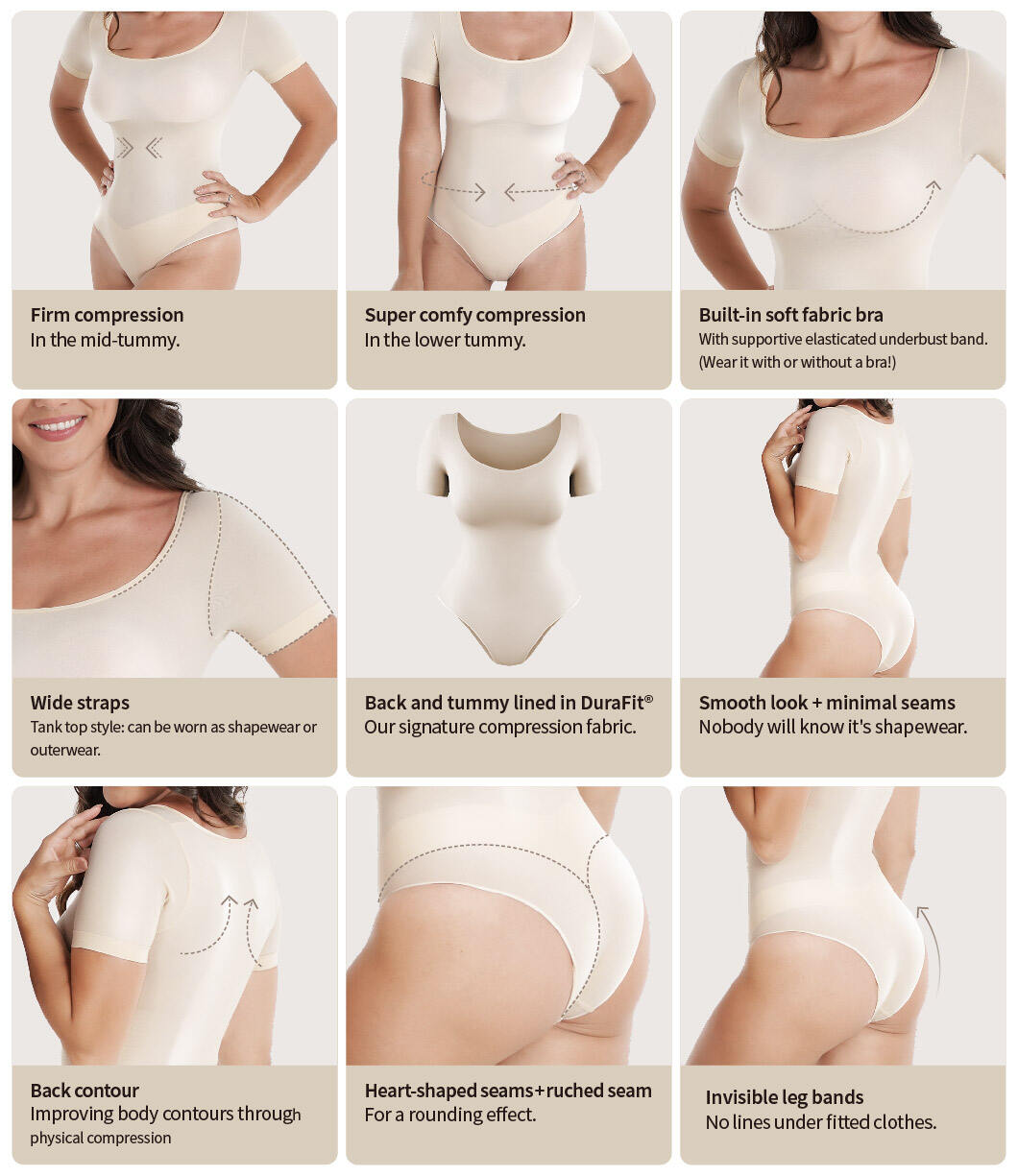 Body Moldeador Premium de Fibra a Silueta | S-SHAPER